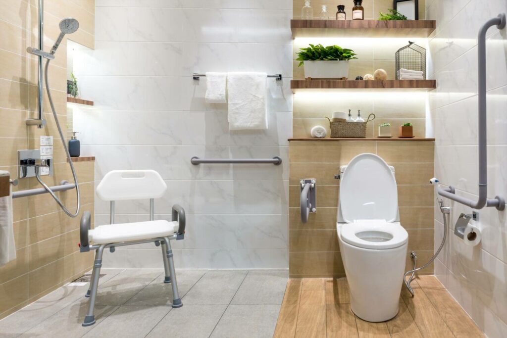 Remodeling a Handicap Bathroom shop services tile spaces home cost